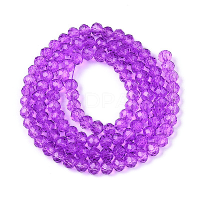 Baking Paint Glass Beads Strands EGLA-Q120-D-B02-1
