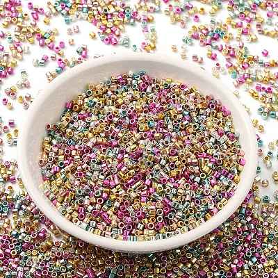 Electroplate Glass Seed Beads SEED-S042-01B-13-1
