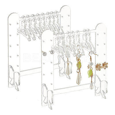 2 Sets Butterfly Acrylic Earring Display Stands EDIS-HY0001-13A-1