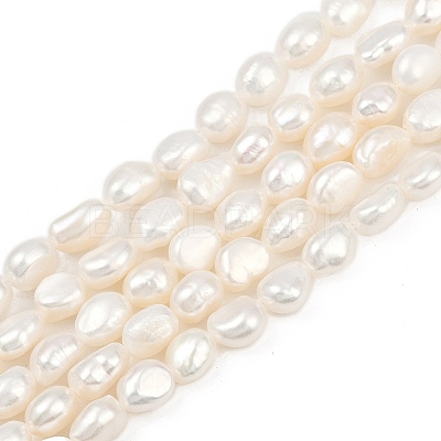 Natural Cultured Freshwater Pearl Beads Strands PEAR-P064-20H-06A-1