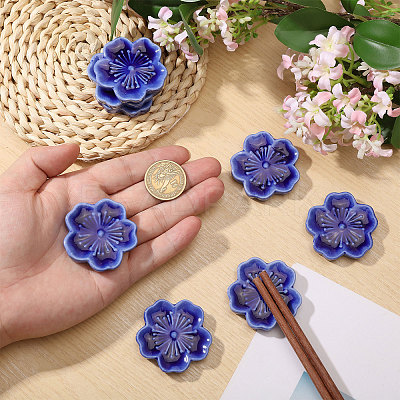 Porcelain Chopstick Stand AJEW-WH0031-86D-1