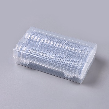 Plastic Coin Collection Boxes Display CON-WH0068-82-1