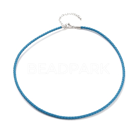 Braided Round Imitation Leather Bracelets Making BJEW-H610-01P-13-1