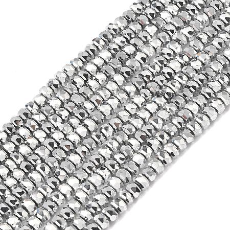 Electroplate Glass Beads Strands GLAA-Q105-03U-1