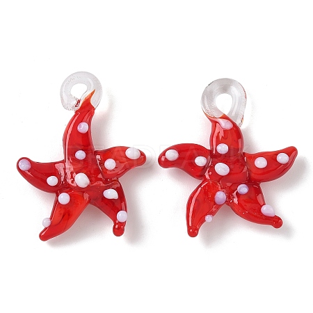 Handmade Lampwork Pendants LAMP-A004-05N-1