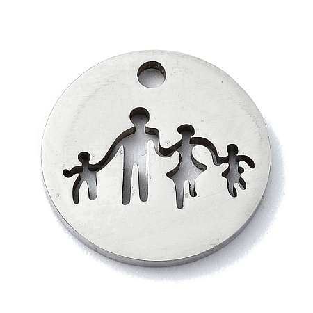 Non-Tarnish 304 Stainless Steel Charms STAS-C097-35P-1