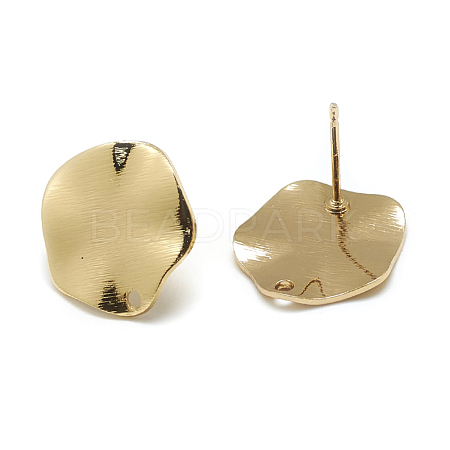 Brass Stud Earring Findings KK-N200-105-1