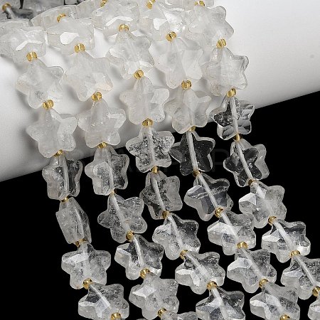 Natural Quartz Crystal Beads Strands G-L657-A07-01-1