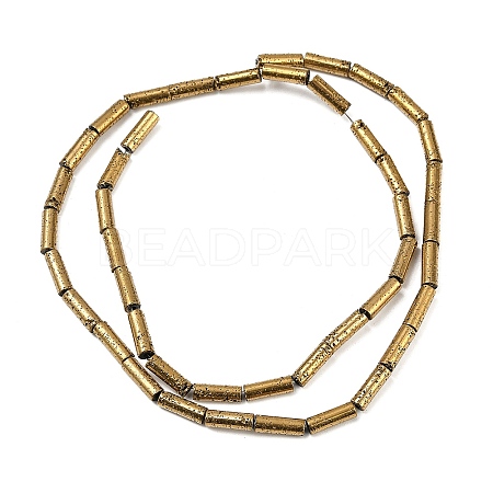 Electroplated Natural Lava Rock Beads Strands G-K388-03A-02-1