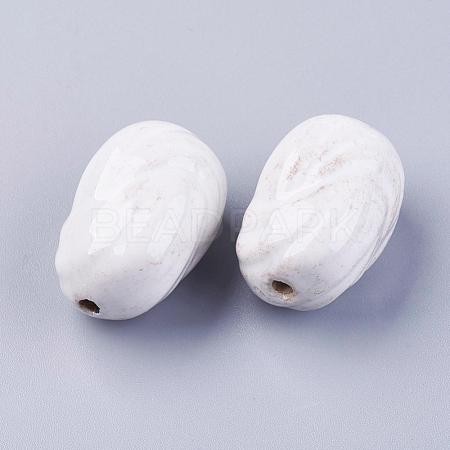 Handmade Porcelain Beads PORC-R414-7-1