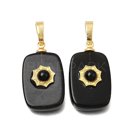 Natural Obsidian Pendants G-T151-02E-1