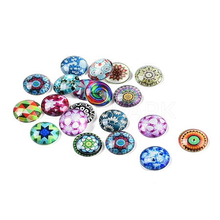 Glass Cabochons GGLA-XCP0001-08-1