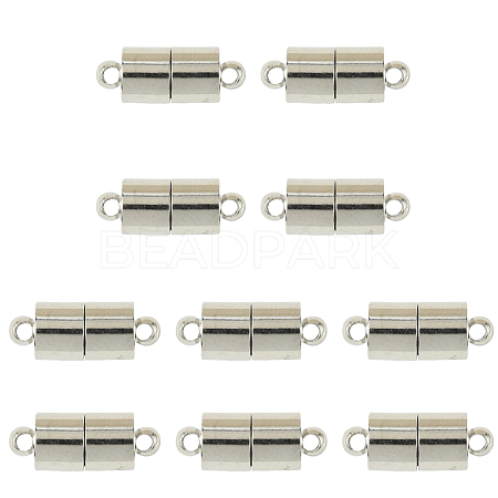 10 Bags Brass Magnetic Clasps with Loops KK-FS0002-02P-1
