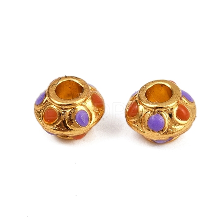 Alloy Enamel Beads ZIRC-I054-33G-02-02-1
