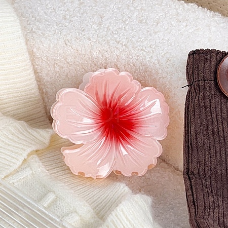 Two Tone Plastic Claw Hair Clips PW-WG9B72A-04-1