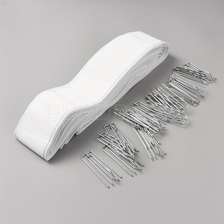 Polyester Wave Fold Curtain Tape DIY-WH0304-959-1