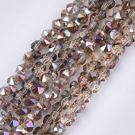 Electroplate Glass Beads Strands EGLA-S179-03A-D01-1