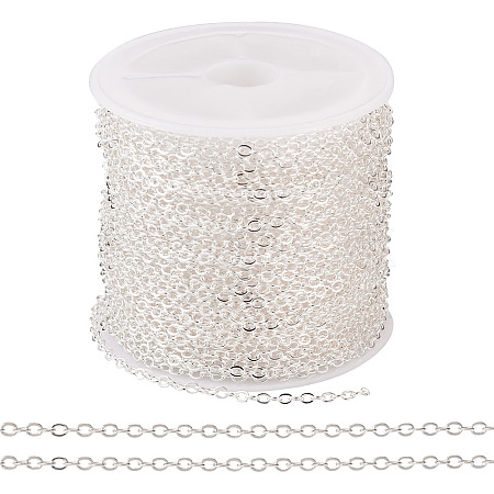 Brass Coated Iron Flat Cable Chains CH-TAC0007-02S-1
