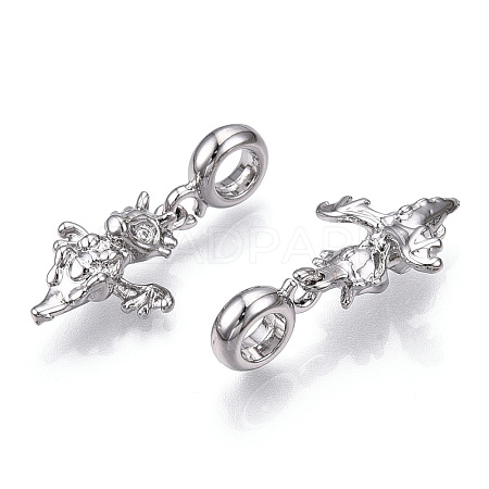Alloy European Dangle Charms MPDL-S067-024P-1