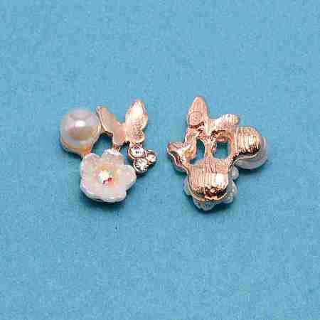 Alloy Butterfly Cabochons PALLOY-WH0096-02-1
