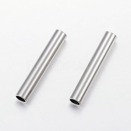 304 Stainless Steel Tube Beads STAS-P128-05-1