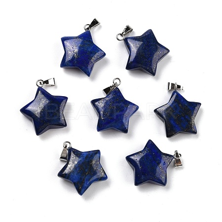Natural Lapis Lazuli Pendants X-G-I319-01P-10-1