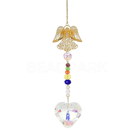 Hollow Alloy Hanging Ornaments HJEW-Q012-05E-1