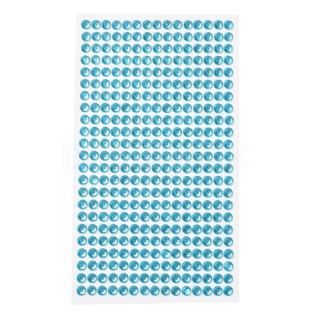 Self Adhesive Acrylic Rhinestone Stickers STIC-PW0012-01F-1