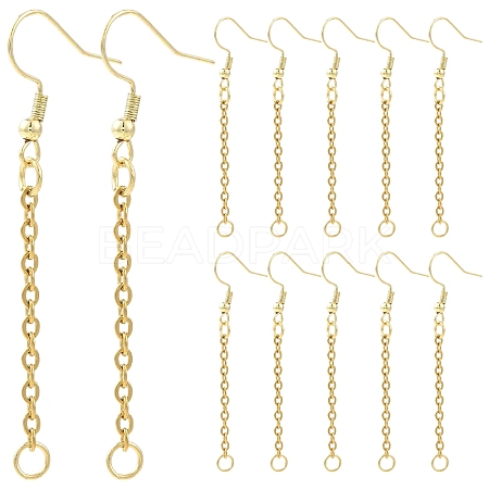 304 Stainless Steel Earring Hook EJEW-YW00016-02-1