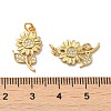 Rack Plating Brass Micro Pave Cubic Zirconia Pendants X-KK-K377-60G-3