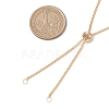 Brass Slider Necklace Makings AJEW-JB01260-01-2