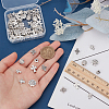 80Pcs 8 Styles Tibetan Style Zinc Alloy Beads TIBEB-FG0001-01-3