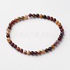 Natural Mookaite Round Bead Stretch Bracelets X-BJEW-L594-B05-1