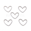 Non-Tarnish 201 Stainless Steel Linking Rings X-STAS-R111-LA105-01-2