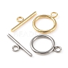 10 Sets 2 Styles 304 Stainless Steel Toggle Clasps STAS-YW0001-64-2