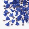 Polycotton(Polyester Cotton) Tassel Pendant Decorations FIND-S275-13G-2