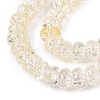 Crackle Transparent Glass Beads Strands GLAA-N069-02A-09-3