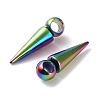 Ion Plating(IP)  201 Stainless Steel Pendants STAS-M323-28RC-1-3