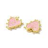 Rack Plating Brass Enamel Pendants KK-D074-03G-01-3