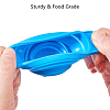 Portable Foldable Silicone Funnel Hopper AJEW-PH0017-49-4