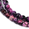 Natural Fire Crackle Agate Beads Strands G-C082-A01-41-4
