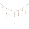 Wall Hanging Photo Display with Wooden Beads Garland AJEW-WH20011-54D-1