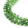 Electroplate Transparent Glass Beads Strands EGLA-A035-T4mm-A11-3