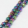 Electroplate Non-magnetic Synthetic Hematite Beads Strands G-J169B-4mm-05-3