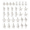 Elecrelive 32pcs 8 Style Rack Plating Alloy Pendants FIND-EL0001-04-11