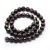 Dyed Natural Pyrite Beads Strands G-F582-C01-2