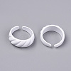 Spray Painted Alloy Cuff Rings RJEW-T011-31H-RS-2