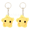 Polyester Keychains KEYC-WH0034-58-1