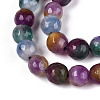Dyed Natural White Jade Beads Strands G-T139-8mm-60-08-3