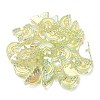 UV Plating Rainbow Iridescent Acrylic Enamel Beads OACR-G012-08C-3